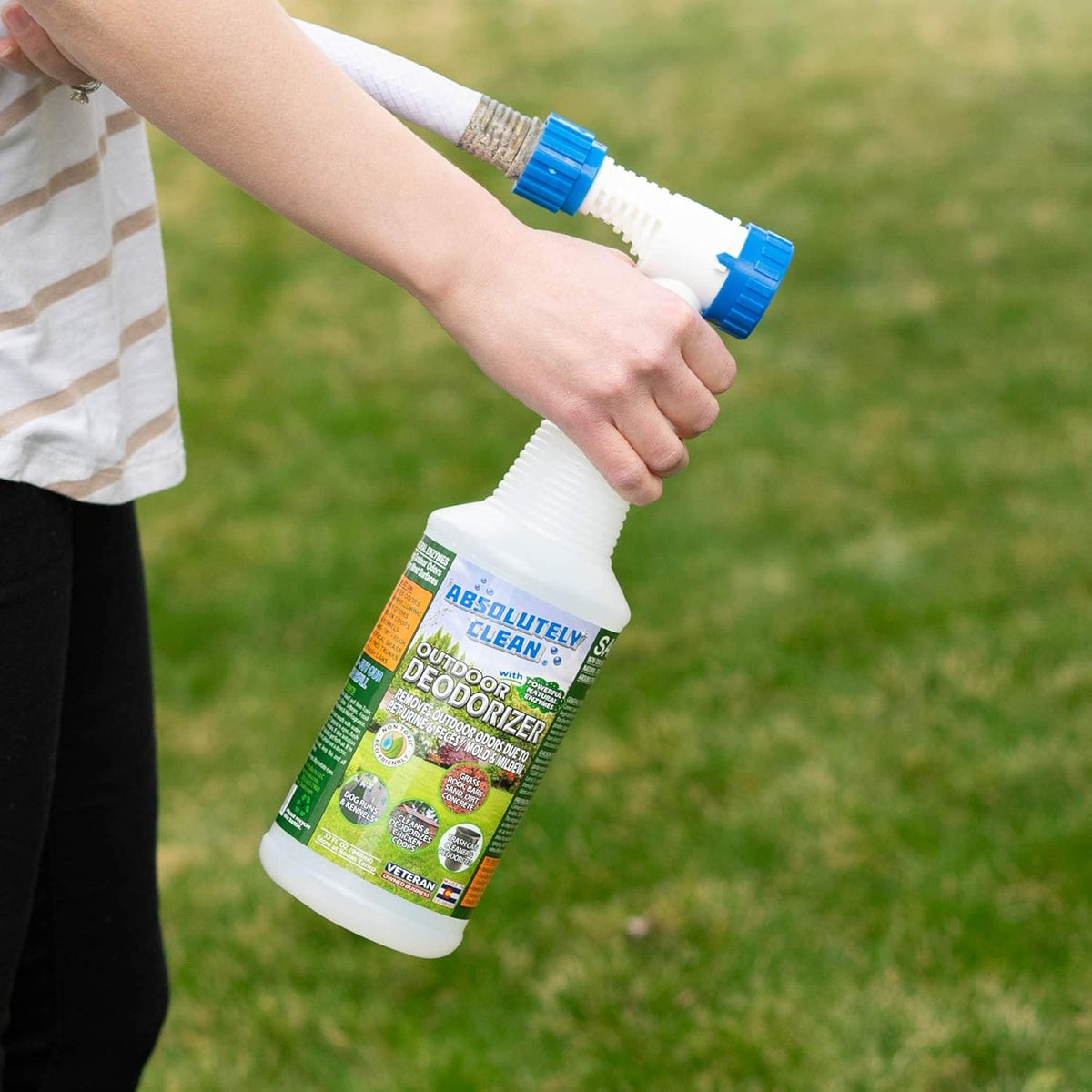 Amazing Outdoor Deodorizer odor eliminator Natural Enzyme Just Spray & Walk Away Grass, AstroTurf
