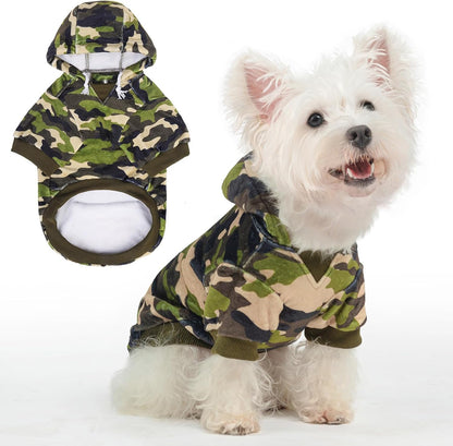 BEAUTYZOO Dog Hoodie for Small Medium Dogs Puppy, Soft Fleece Dog Sweater Cold Weather Coats with