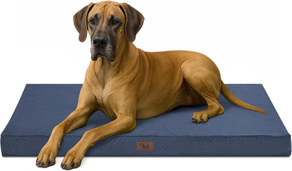 Outdoor Extra Large Dog Bed, Jumbo Waterproof Dog Bed for Large Dogs, Orthopedic Egg Foam Pet Bed