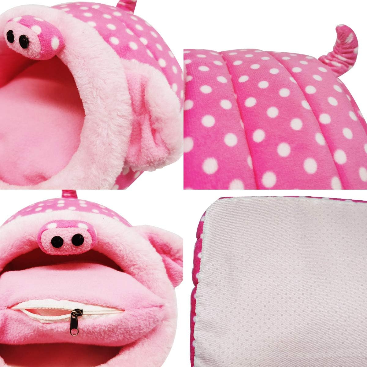 LEFTSTARER Guinea Pig Rat Bed and Hideout for Ferret Hedgehog Sleep and Hide, Hamster Small Pet