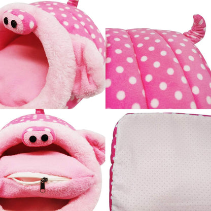LEFTSTARER Guinea Pig Rat Bed and Hideout for Ferret Hedgehog Sleep and Hide, Hamster Small Pet