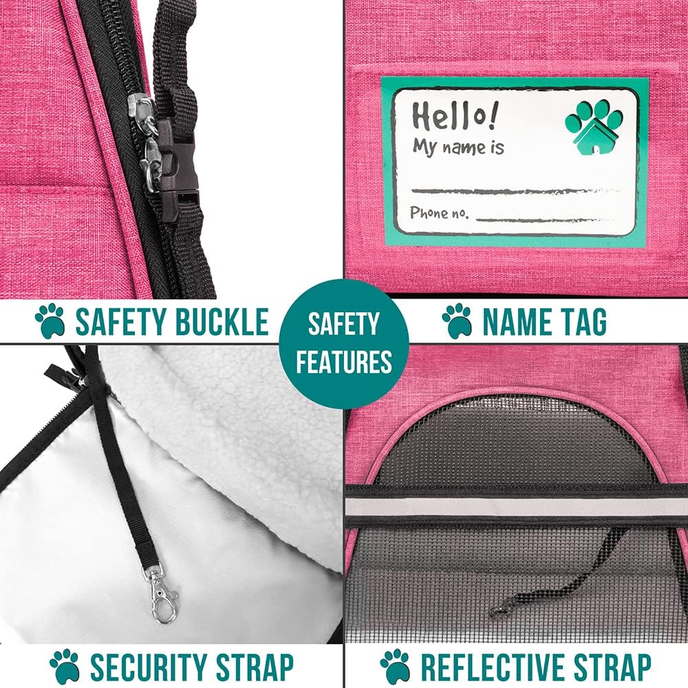 PetAmi Airline Approved Pet Carrier for Cat, Soft Sided Dog Carrier for Small Dog, Cat Travel