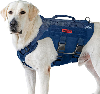 OneTigris Tactical Dog Harness for Small Medium Large Dogs, Mesh Design Service Dog Vest Breathable