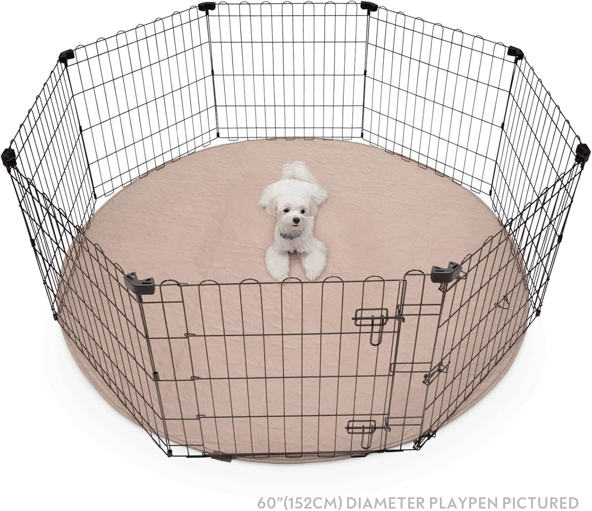 Paw Inspired Round Washable Pee Pad for Dogs | Reusable Puppy Pad for Potty Training, Whelping