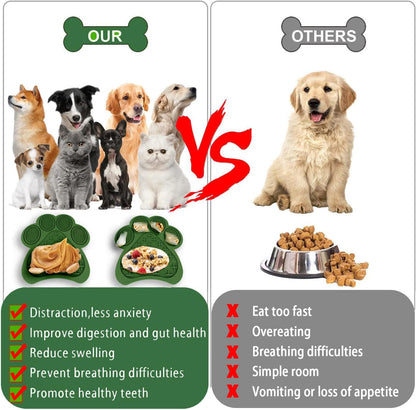 Lick Mat for Dogs and Cats, Premium Lick Pad with Suction Cups,Dog Slow Feeder Dowl Mat for Bathing