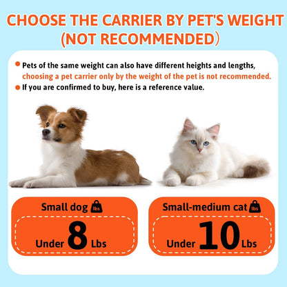 Petskd Top-Expandable Pet Carrier 17x12x8.5 Inches JetBlue Allegiant Spirit Airline Approved