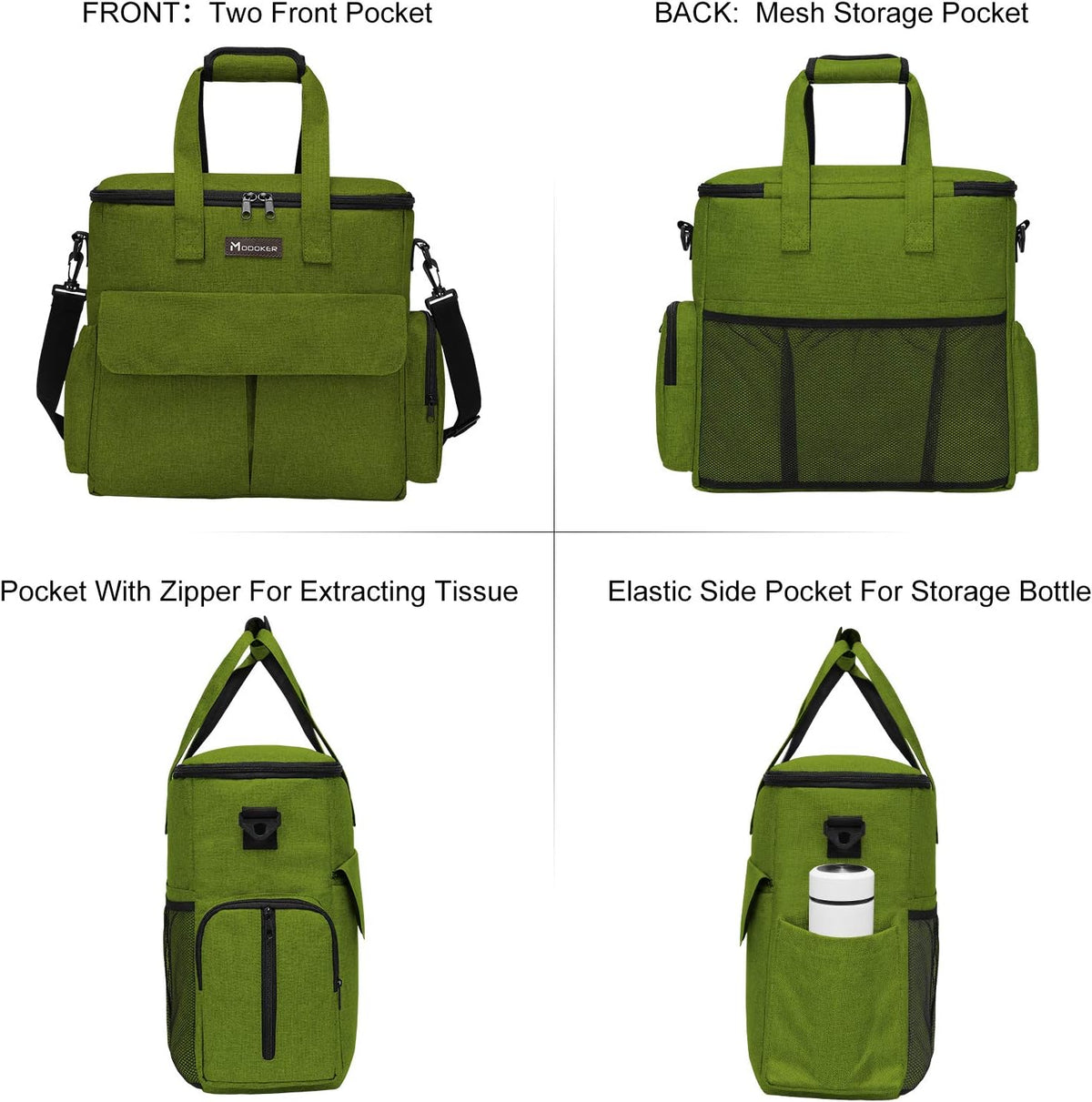 Modoker Dog Travel Bag, Weekend Pet Travel Set for Dog and Cat, Airline Approved Tote Organizer