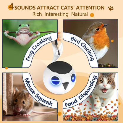 ORSDA Cat Ball Toys, Interactive Cat Toy for Indoor Bored Indoor Cats Kitten Toys, Automatic