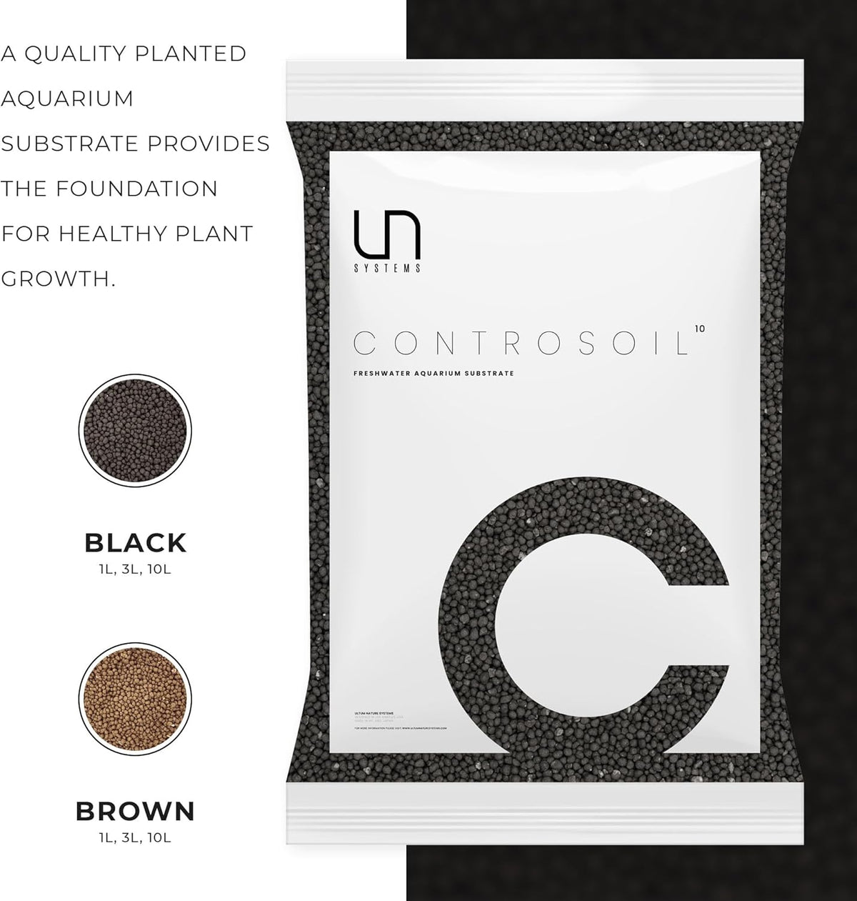 Ultum Nature Systems Controsoil - Freshwater Aqua Soil Substrate for Fish, Shrimp, Live Plant
