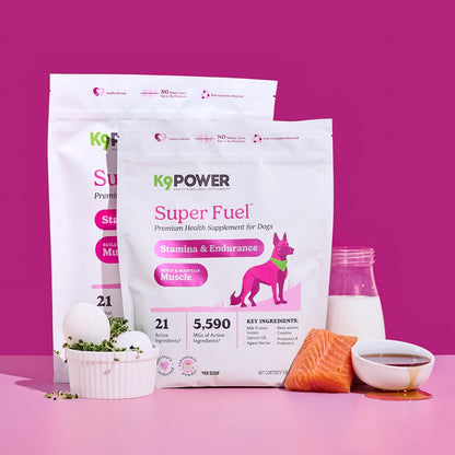 K9 Power Super Fuel for Dogs 1lb - Boosts Energy Levels Supports Muscle Growth & Enhances Joint