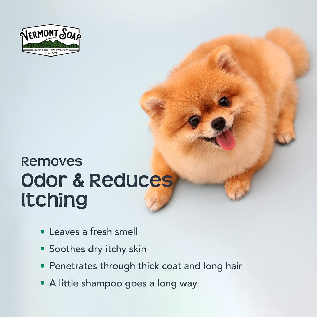 Vermont Soap Organics Pet Shampoo - Organic & Natural Olive Oil, Coconut & Aloe Vera Dog Shampoo