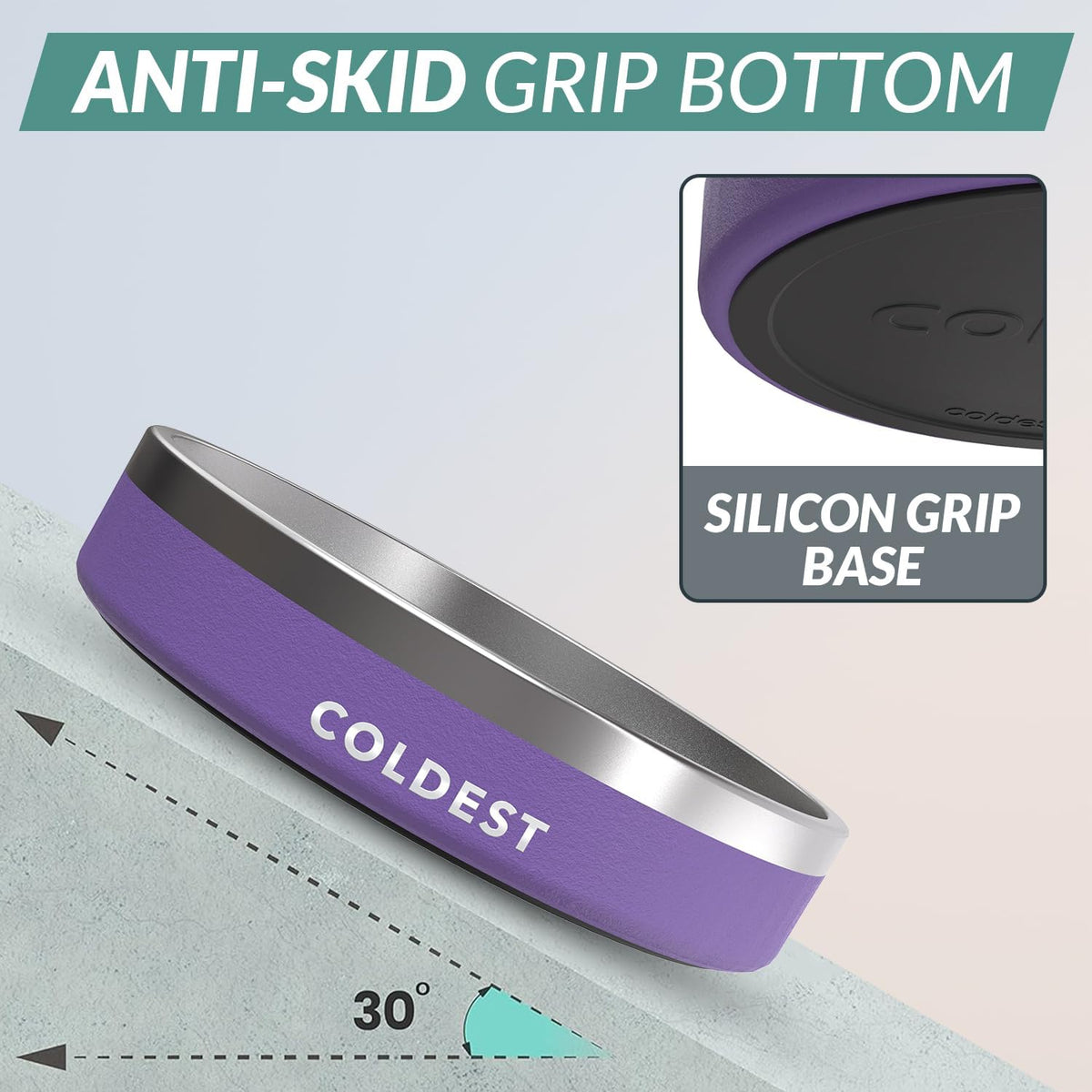 Coldest Dog Bowl - Anti Rust Metal, Non Slip, 3 Layers Insulated Stainless Steel Dog Bowls - Spill