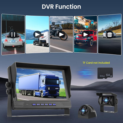 RV Backup Camera System 1080P, Hodozzy 9 Inch 4 Split Screen Monitor System, Waterproof 4 Reverse