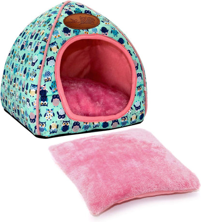 BWOGUE Guinea Pig House Bed Cozy Hamster Cave Large Hideout for Dwarf Rabbits Hedgehog Bearded