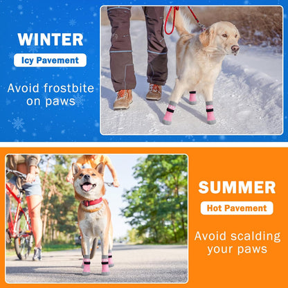 SCENEREAL Anti Slip Dog Sock to Prevent Licking Paws for Hardwood Floors, Boots & Paw Protector