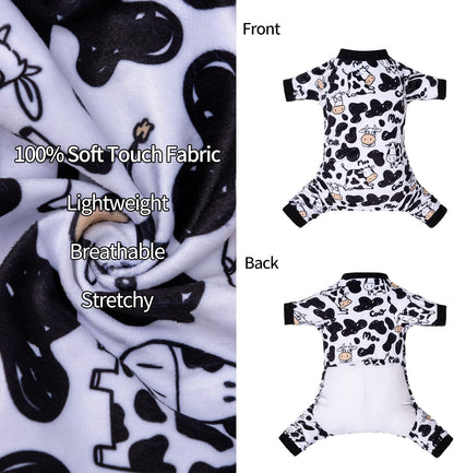 CuteBone Dog Halloween Pajamas Puppy Onesies Small Dogs Soft Pjs Coat Cat Apparel Comfy Pet