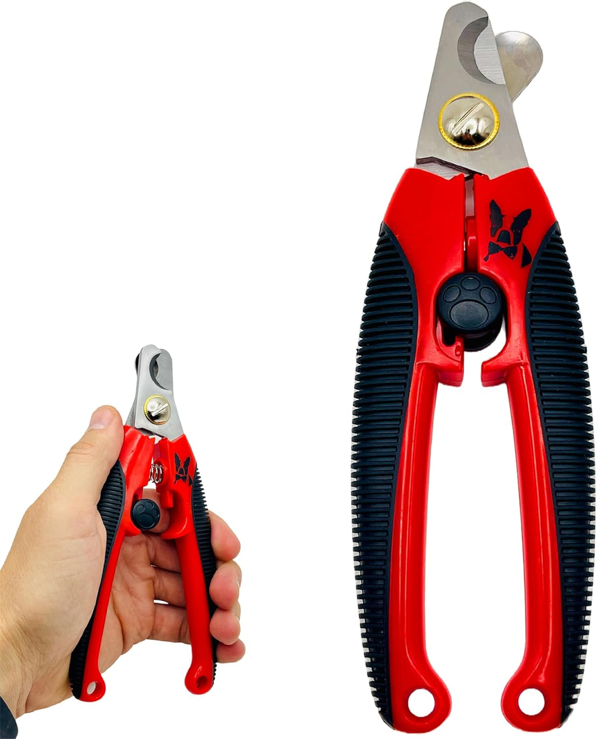 Warren London Dog Nail Clippers – Large Breed Nail Trimmer with Stainless Steel Blade, Safety Guard