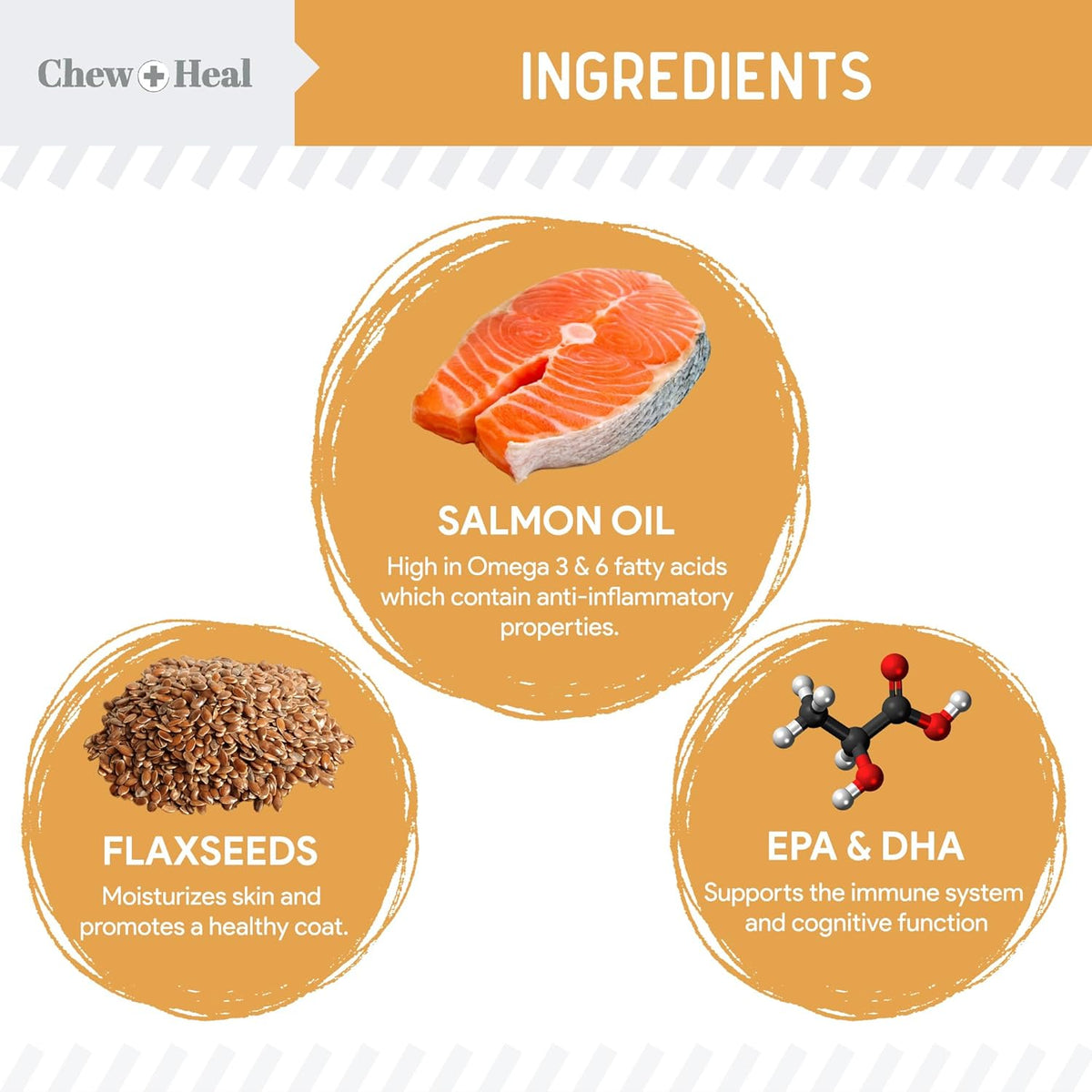 Omega 3 Fish Oil for Dogs -360 Soft Chew Omega Treats for Skin and Coat -Salmon Oil Blend of