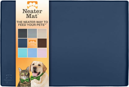 Neater Pet Brands Neater Mat Pet Mats for Food and Water, Cat & Dog Bowl Mat Waterproof Silicone