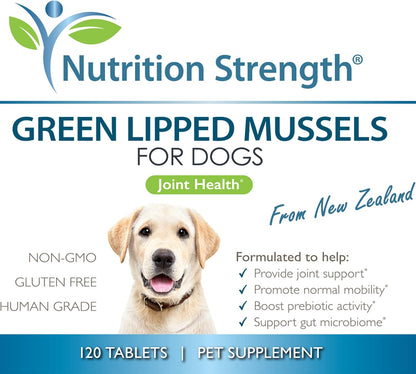 Green Lipped Mussels for Dogs for Joint Support & Inflammatory Relief, Promote Normal Mobility &