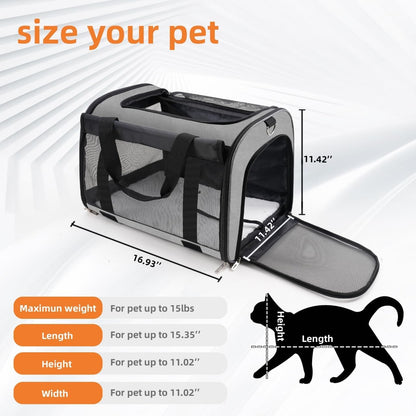 TWDEPART Cat Carrier Backpack - Multifunctional, Firm & Foldable with Roll-Up Shade, Breathable