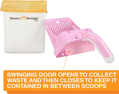 Neater Pet Brands Neater Scooper XL Cat Litter Scoop, 60 Refill Bags – Extra-Large Capacity