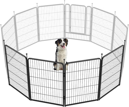 FXW Rollick Unleashed Dog Playpen for Indoor, Yard, RV Camping, 40 inch 4 Panels for Medium and