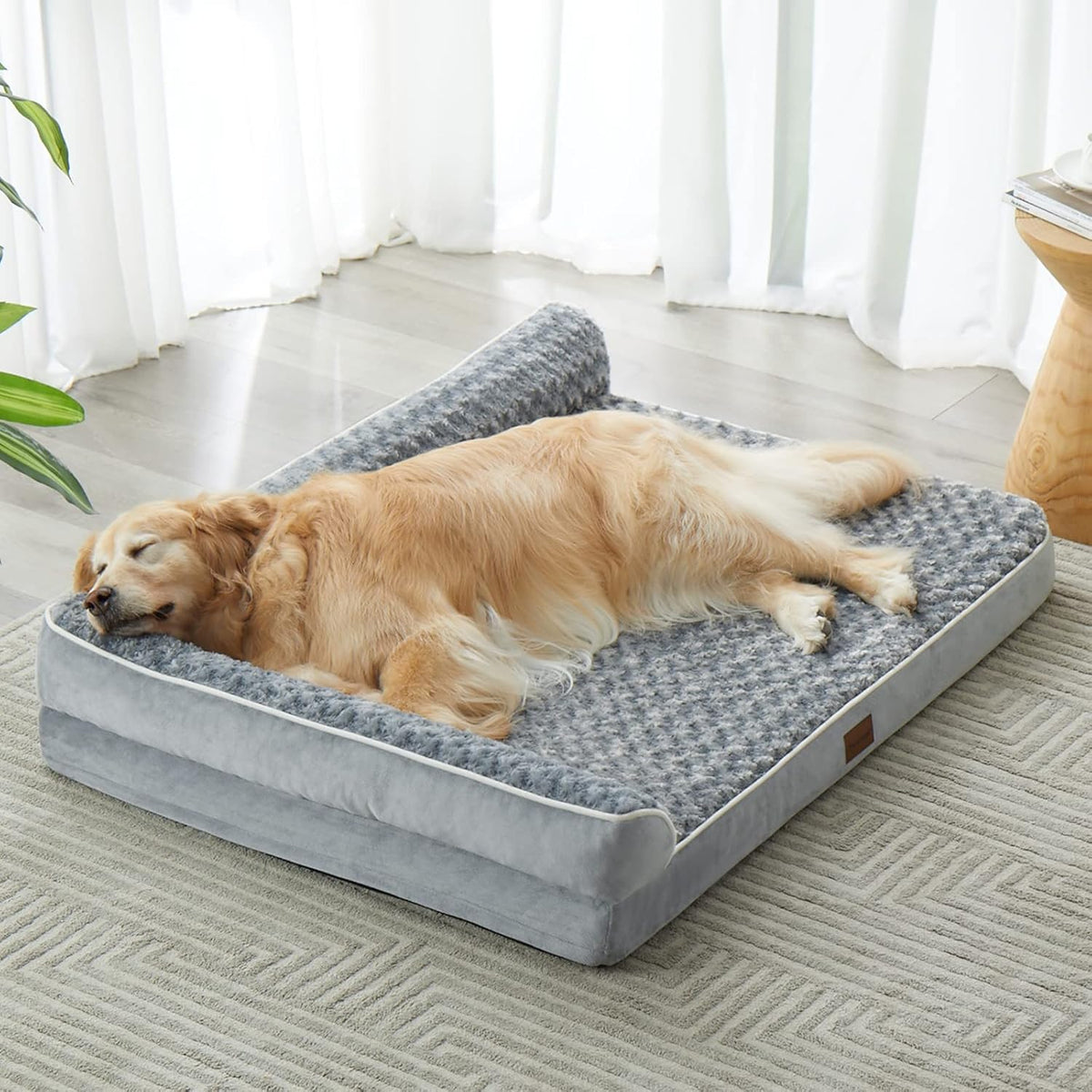 BFPETHOME Orthopedic Dog Bed for Extra Large Dogs-Big Waterproof Sofa Dog Bed with Removable