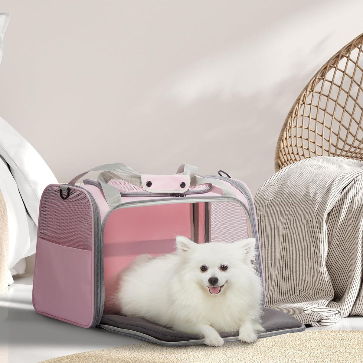 PETSFIT Cat Carrier for Large Cats, Dog Carriers for Small Dogs Under 25 Lbs, Soft Pet Carrier, Cat