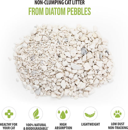 Skoon All Natural Cat Litter (3 Bags) - Original - Lightweight, Low Tracking, Non-Clumping Diatom