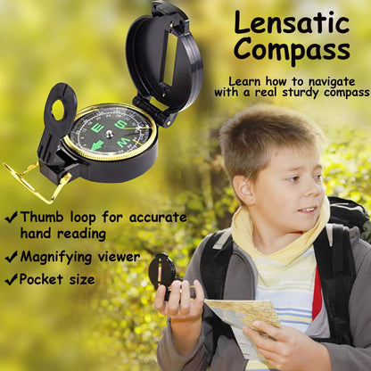 Outdoor Adventure Set for Kids - Camouflage Camping Exploration Toys with Walkie-Talkies - Backyard