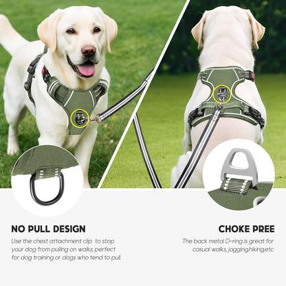 Timos Dog Harness Small Sized, No Pull Pet Harness with Neck Lockable Snap,No Choke Front Clip Dog