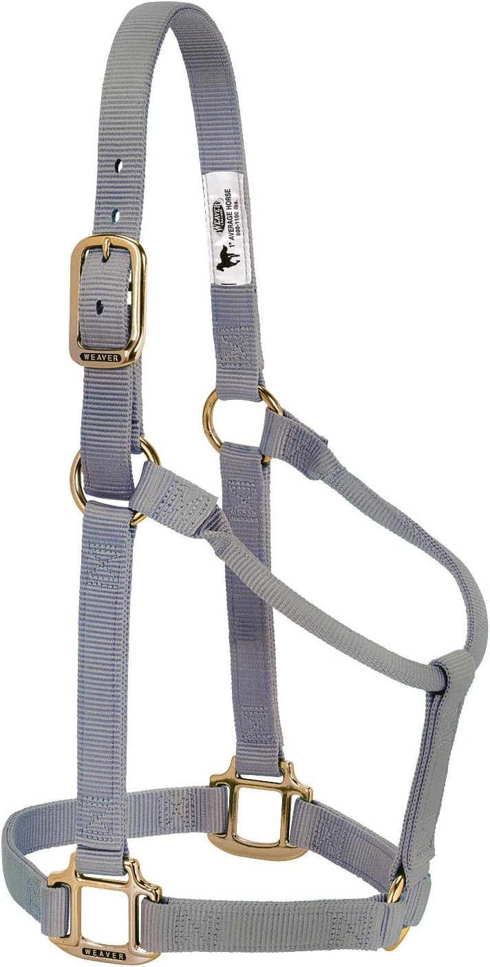 Weaver Equine Nylon Horse Halter, Triple-Ply Cheek Design, Original Non Adjustable Halters for