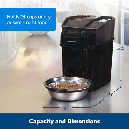 PetSafe Automatic Cat Feeder - Healthy Pet Simply Feed - Automatic Pet Feeder for Cats & Dogs
