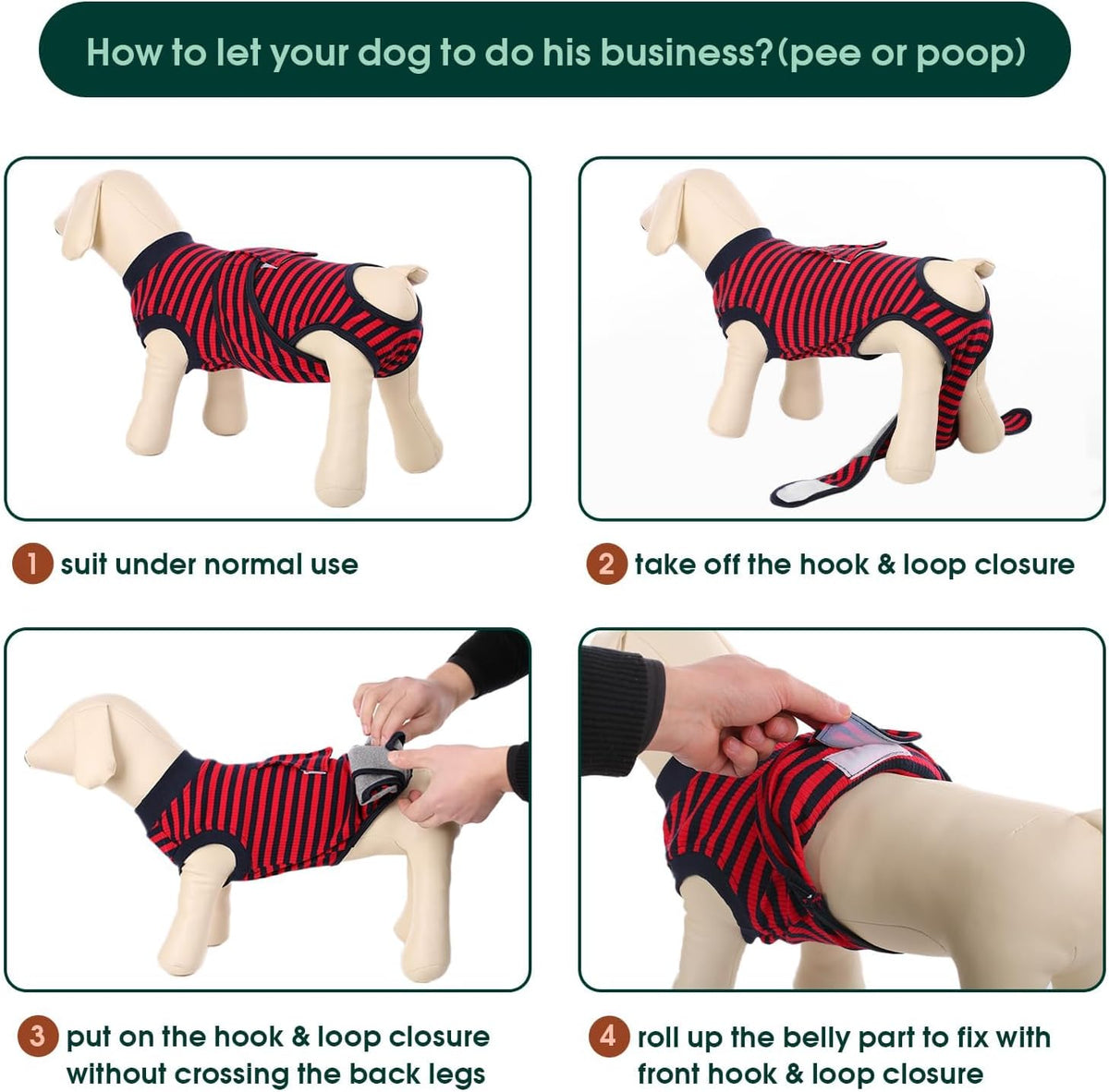 Kuoser Recovery Suit for Dogs Cats After Surgery, Professional Pet Recovery Shirt Dog Abdominal