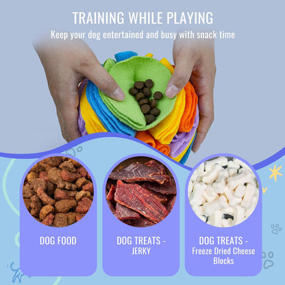 Pet Snuffle Ball, Puzzle Sniffing Interactive Dog Ball for Blind Dogs Training Stress Relief Dog