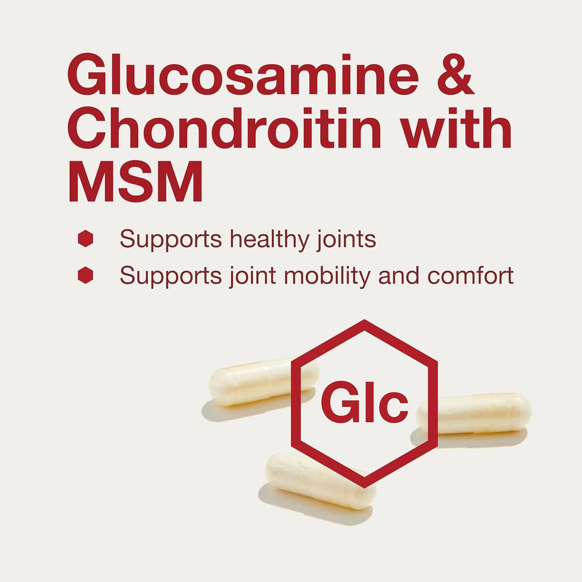 Protocol Glucosamine & Chondroitin with MSM - Joint Support* - Chondroitin MSM Supplement - Non-GMO
