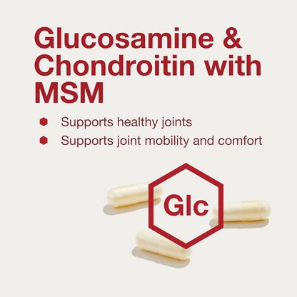 Protocol Glucosamine & Chondroitin with MSM - Joint Support* - Chondroitin MSM Supplement - Non-GMO
