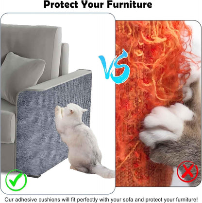 Cat Scratch Couch Furniture Protector, Adhesive Cat Scratch Pad Deterrent for Furniture, DIY