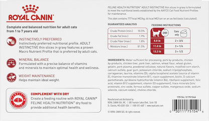 Royal Canin® Feline Health Nutrition™ Adult Instinctive Thin Slices In Gravy Canned Cat Food, 3 oz