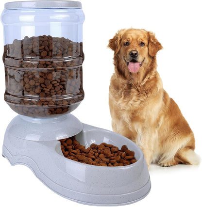 Automatic Dog Feeders,3 Gallon Capacity Gravity Food Dispenser for Large Dogs,Automatic Dog Feeder