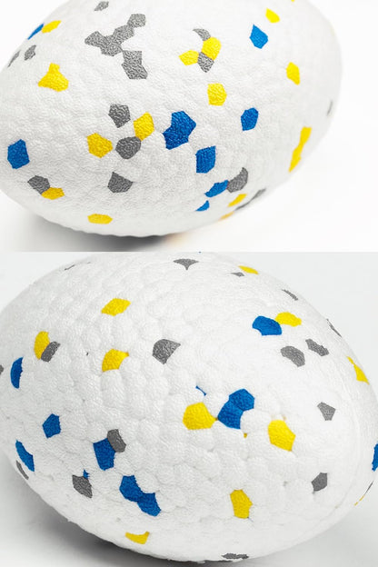 4.72" Indestructible Large Rugby Balls for Aggressive Chewers Durable Olive Bouncy Interactive