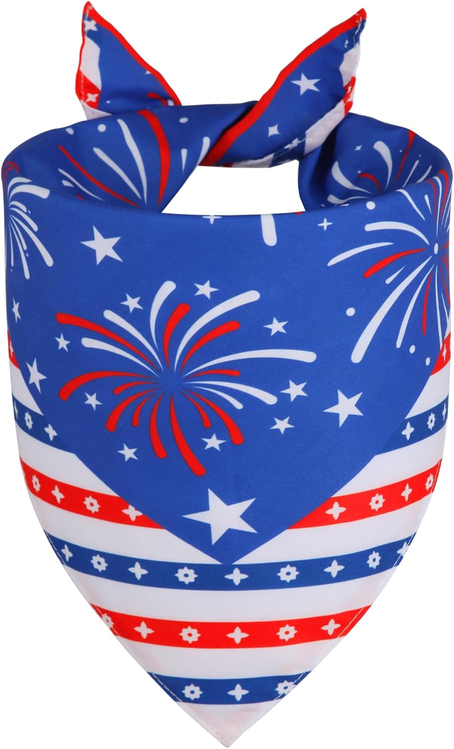4th of July Cooling Dog Bandana 1-Pack for XLarge Dogs - Patriotic Bandanas with American Flag