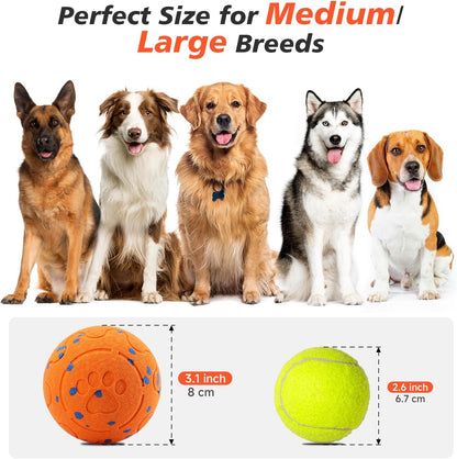 Interactive Dog Ball Toy, Automatic Moving Bouncing Rotating Smart Ball with 3 Modes, Durable E-TPU