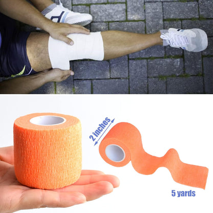 9 Pack 2" x 5 Yards Self Adhesive Bandage Wrap Self Stick Wrap for Ankle, Wrist, Finger, Sports