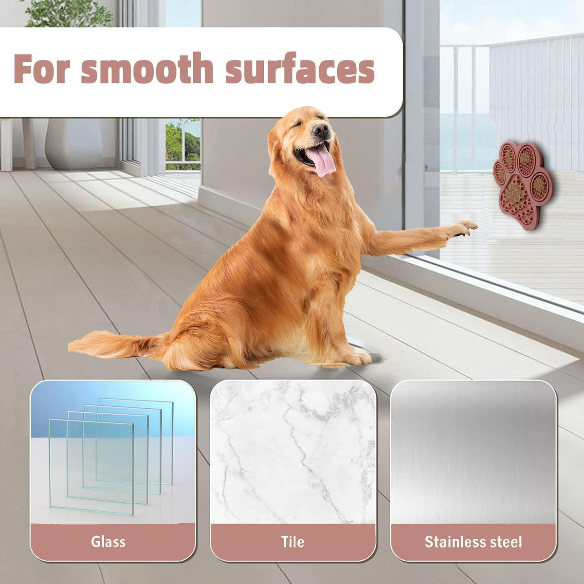 Lick Mat for Dogs and Cats, Premium Lick Pad with Suction Cups,Dog Slow Feeder Dowl Mat for Bathing