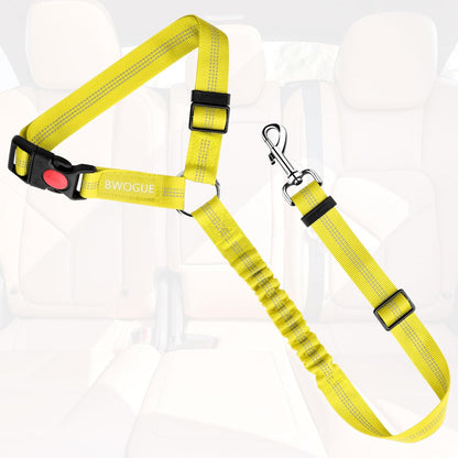 BWOGUE Pet Dog Cat Seat Belts, Car Headrest Restraint Adjustable Safety Leads Vehicle Seatbelt