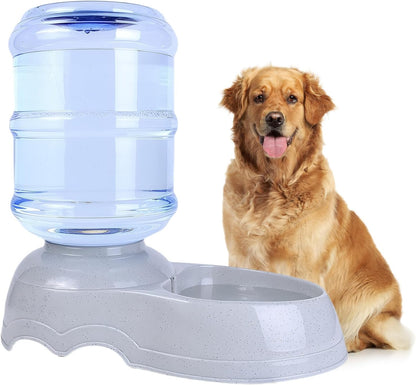 Large Dog Water Bowl Dispenser,3 Gallon/11L Gravity Automatic Pet Water Dispenser,Gravity Water