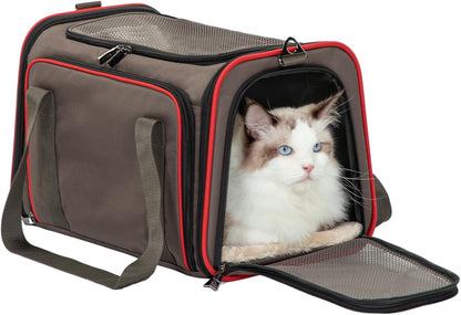 Petsfit Expandable Cat Carrier Dog Carriers,Airline Approved Soft-Sided Portable Pet Travel