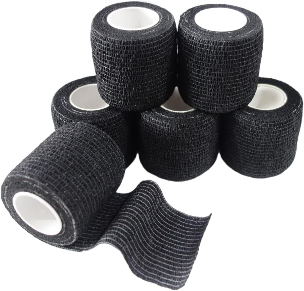 6 Pack 2" x 5 Yards Self Adhesive Bandage Wrap Breathable Cohesive Vet Wrap for Pets, Elastic